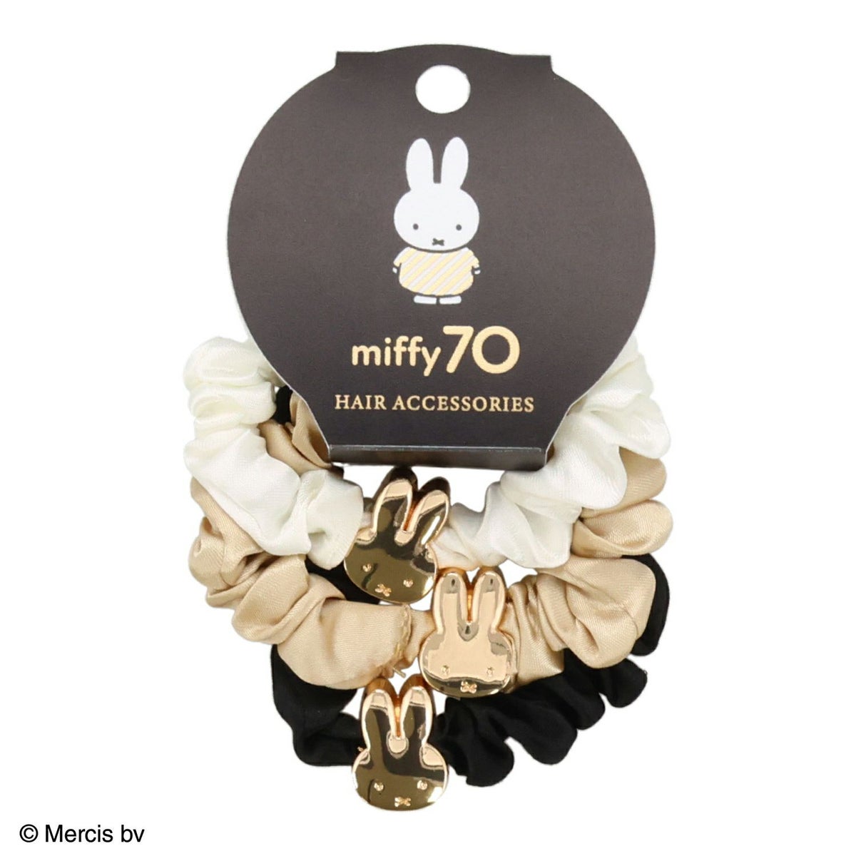 Dick Bruna Gold & Blackシリーズ サテンシュシュセット BLACK