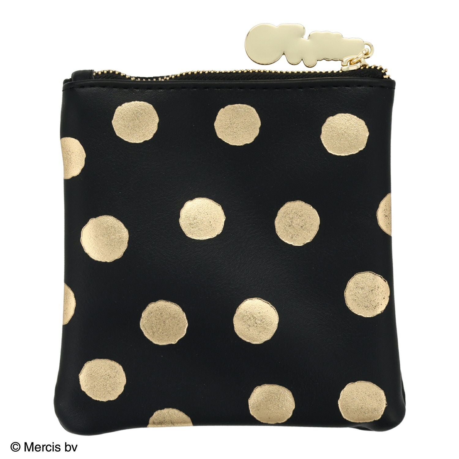 Dick Bruna Gold & Blackシリーズ スクエアポーチ BLACK