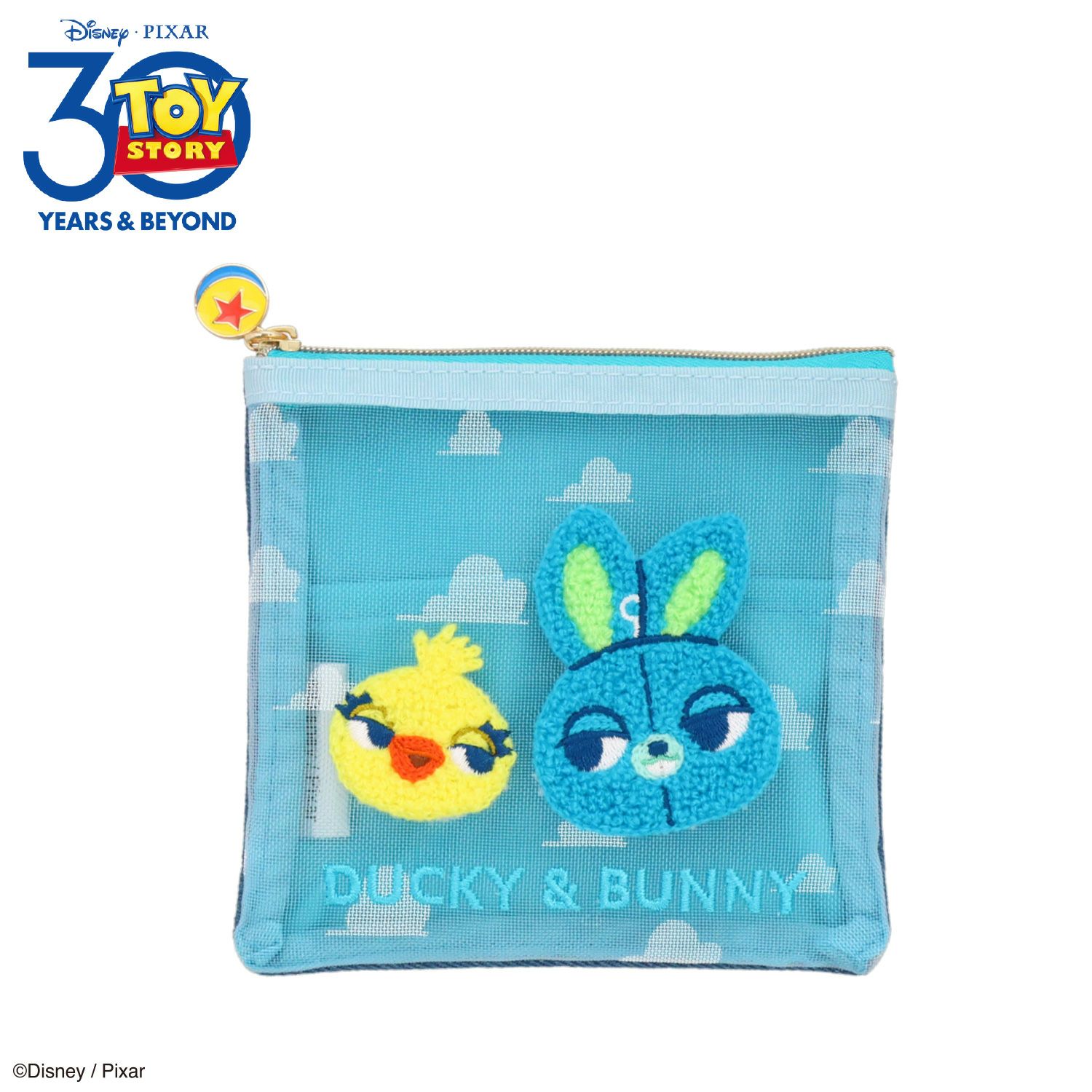 Disney TOY STORY デニムシリーズ フラットポーチ ダッキー＆バニー