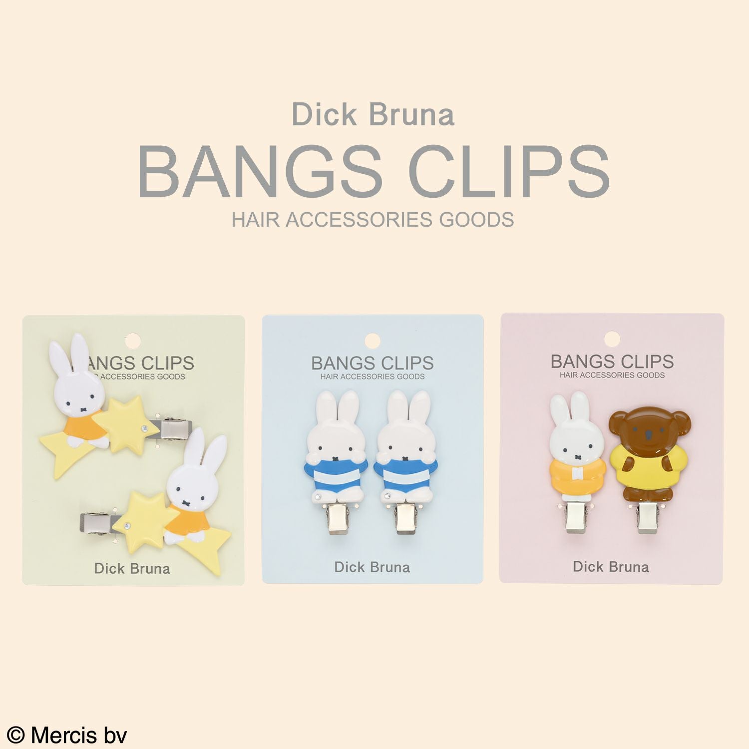 Dick Bruna 前髪クリップ ＜ミッフィー＆ボリス＞ 2個セット