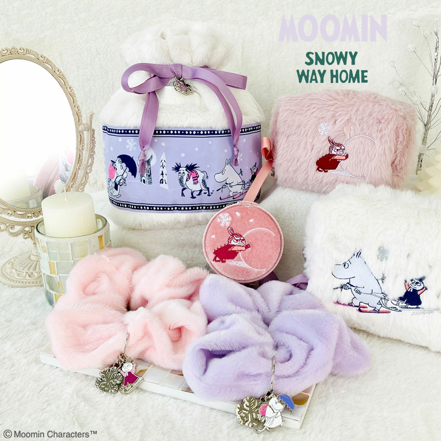 ムーミン スノーウェイホームシリーズ ＜巾着ポーチ＞