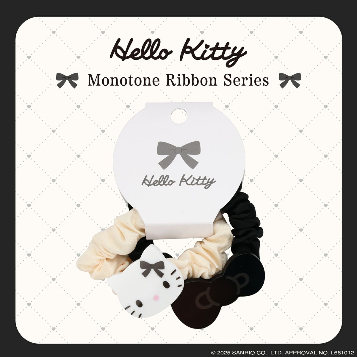ハローキティ モノトーンリボンシリーズ ヘアゴムセット ＜ A ＞