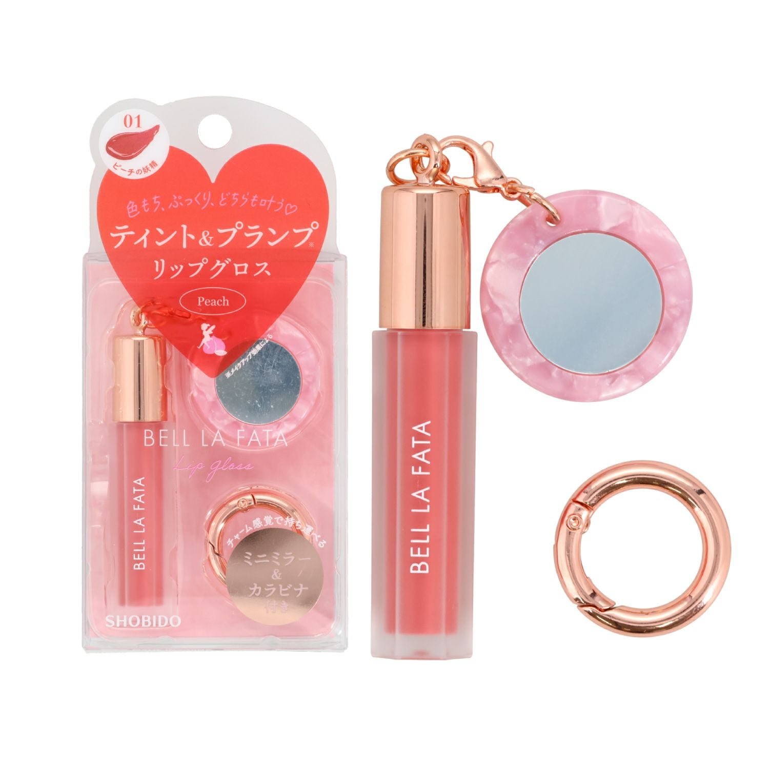 ベル ラ ファータ ミニカラーリップグロス ＜ ピーチの妖精 ＞ BELL LA