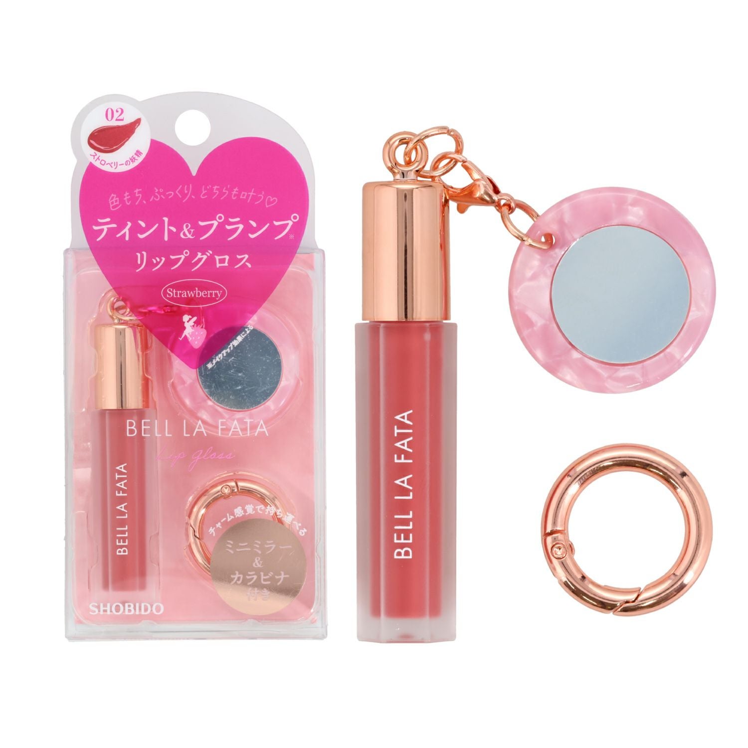 ベル ラ ファータ ミニカラーリップグロス ＜ ストロベリーの妖精