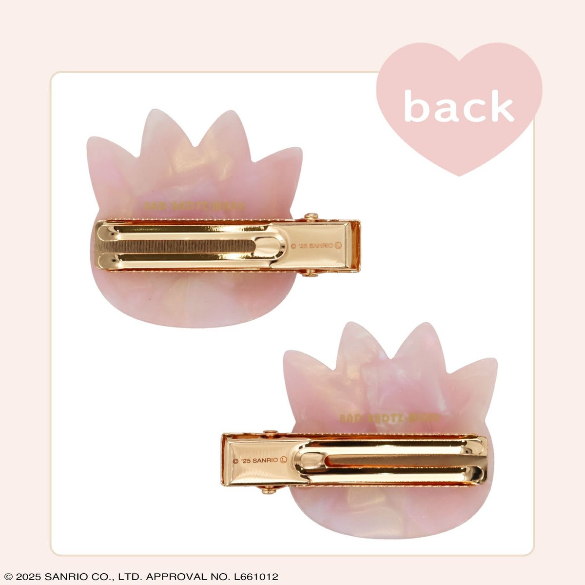 サンリオキャラクターズ Baby Pinkシリーズ ヘアクリップ ＜バッドばつ丸＞