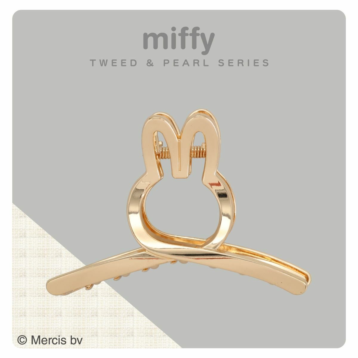miffy ツイード&パールシリーズ ツイストバンスクリップ