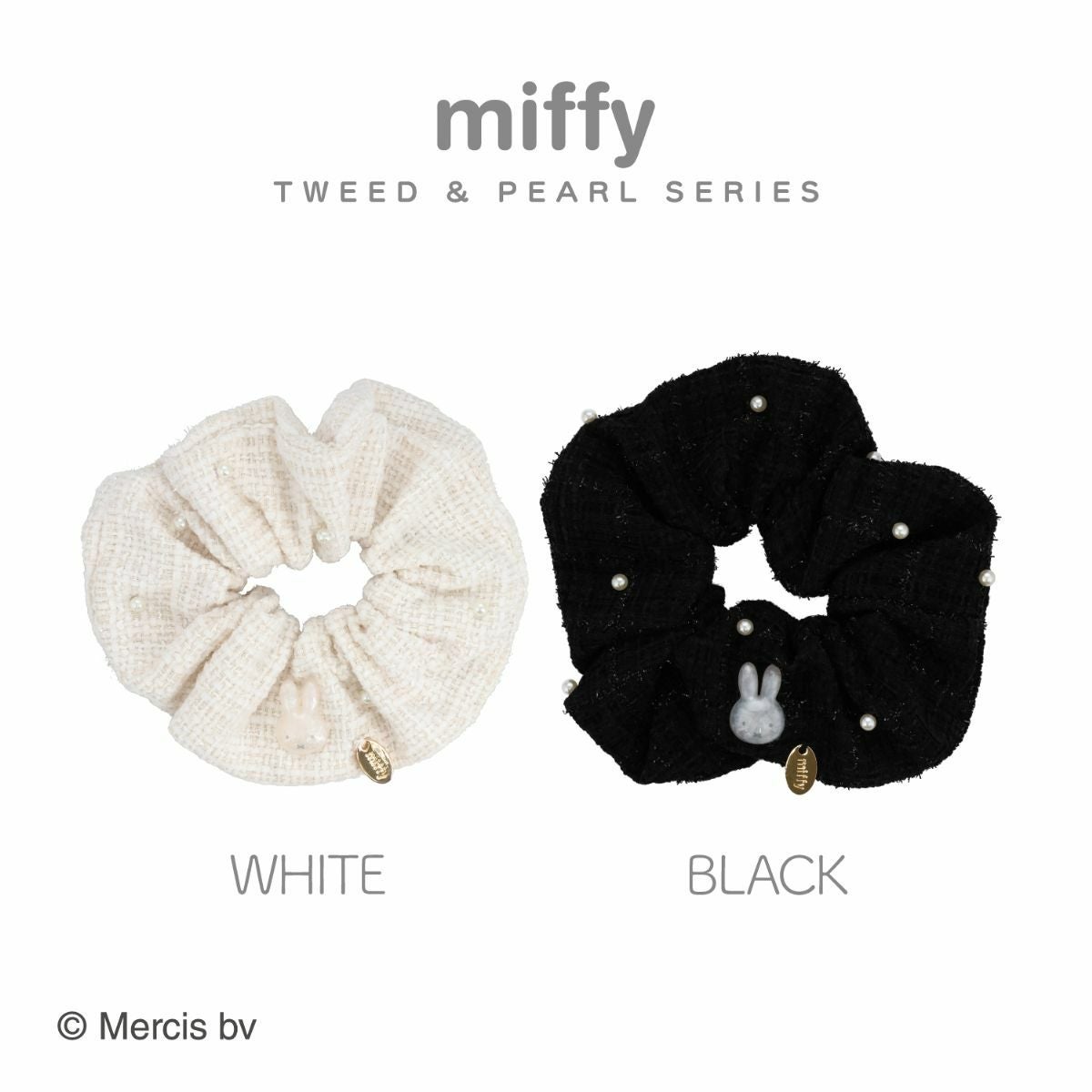 miffy ツイード&パールシリーズ ツイードシュシュ ＜ WHITE ＞