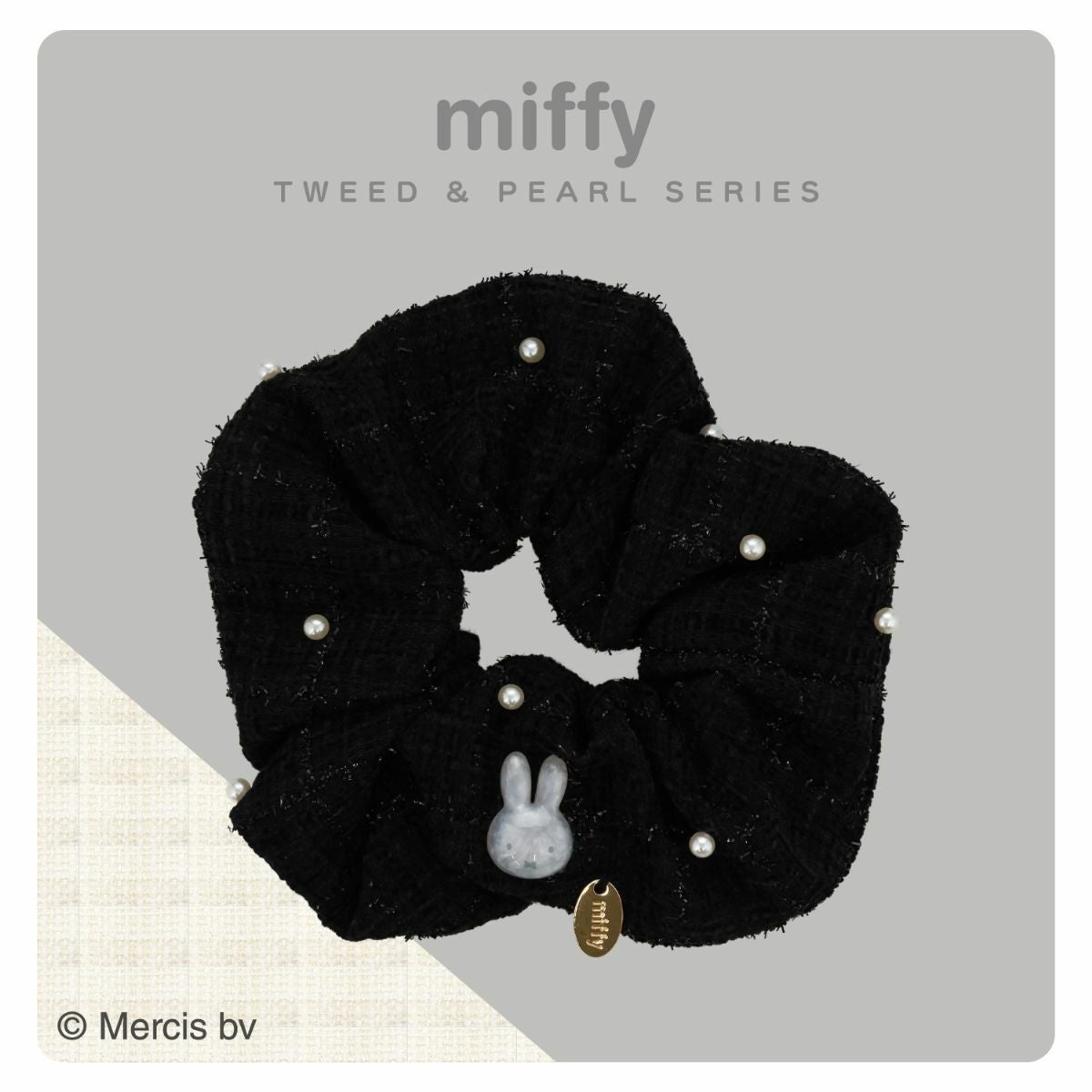 miffy ツイード&パールシリーズ ツイードシュシュ ＜ WHITE ＞