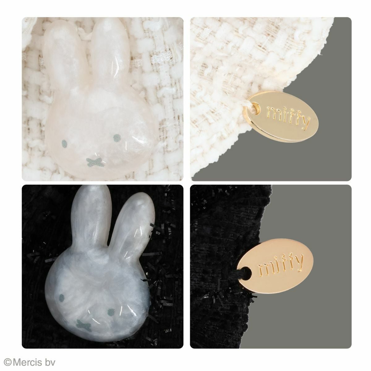 miffy ツイード&パールシリーズ ツイードシュシュ ＜ BLACK ＞