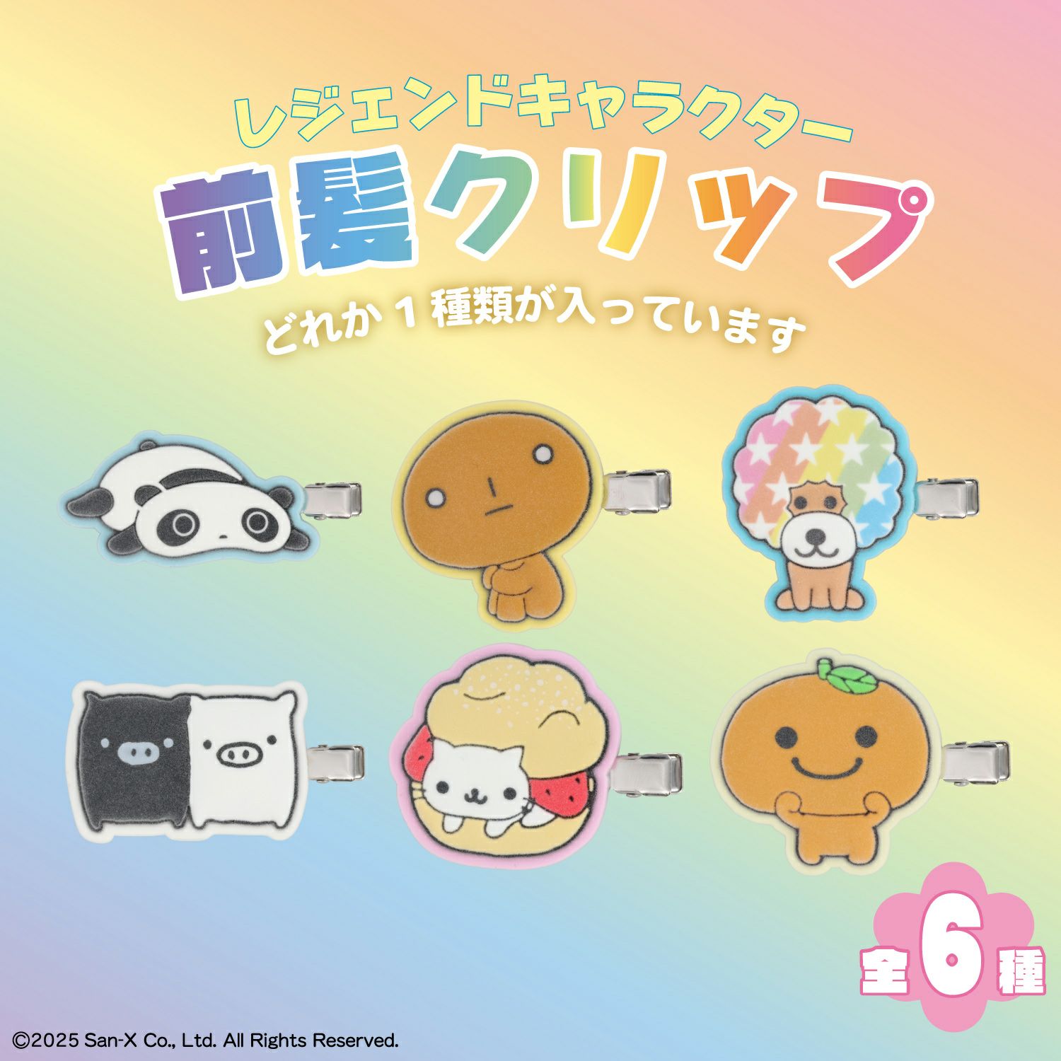 サンエックスレジェンドキャラクター シークレットフロッキー前髪クリップ ＜ 全6種 ＞ XL68844