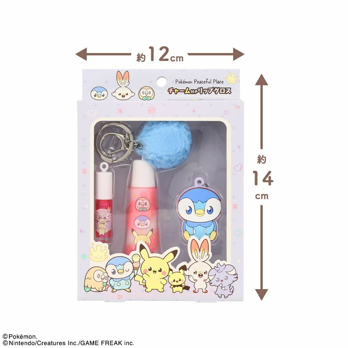 ポケピース チャーム付リップグロス ＜ ピンク ＞ PK43617 ポケモン