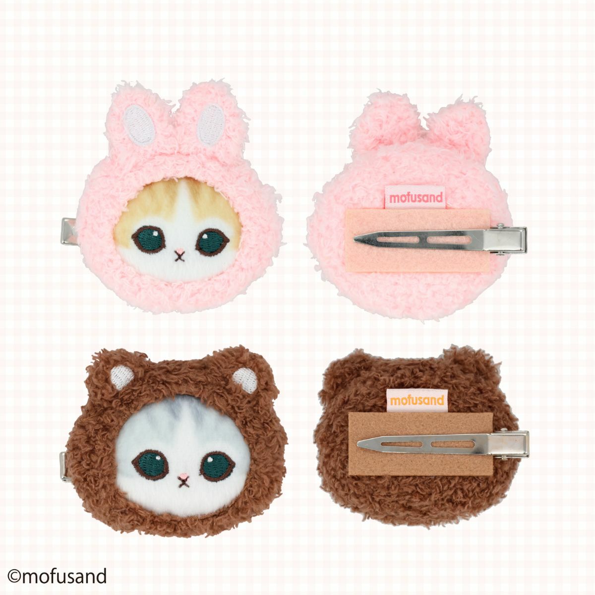 mofusand COSME&ZAKKAシリーズ マスコットヘアクリップ ＜うさぎ＞