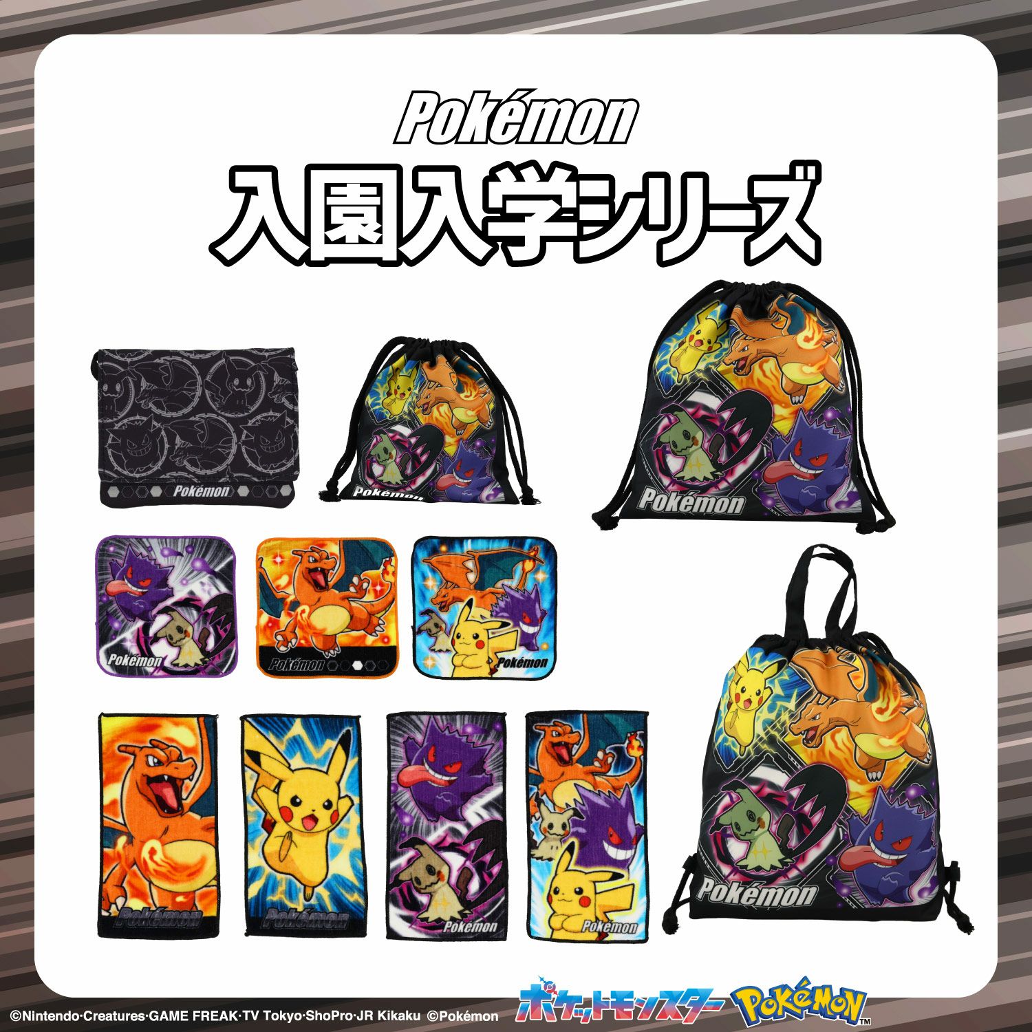 ポケモン トラベル巾着 ＜Lサイズ＞ 粧美堂 shobido