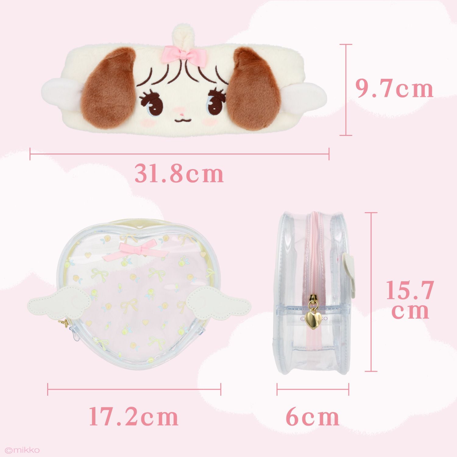 Lil ala mode エンジェルシリーズ ポーチ付きヘアターバン ＜ムース/キャミー/スフレ/ラテ＞ 粧美堂 shobido