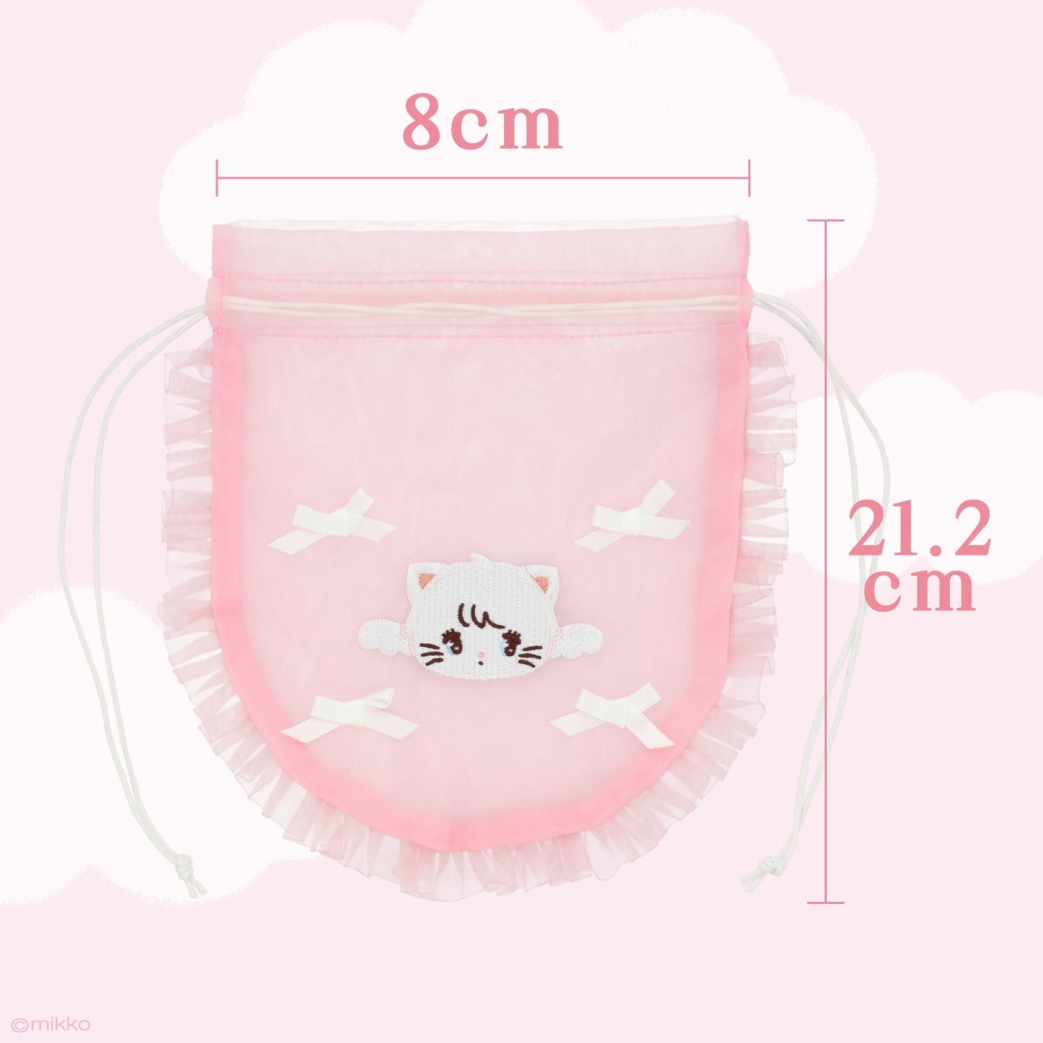 Lil ala mode エンジェルシリーズ ラウンド巾着ポーチ ＜ムース/キャミー/スフレ/ラテ＞ 粧美堂 shobido