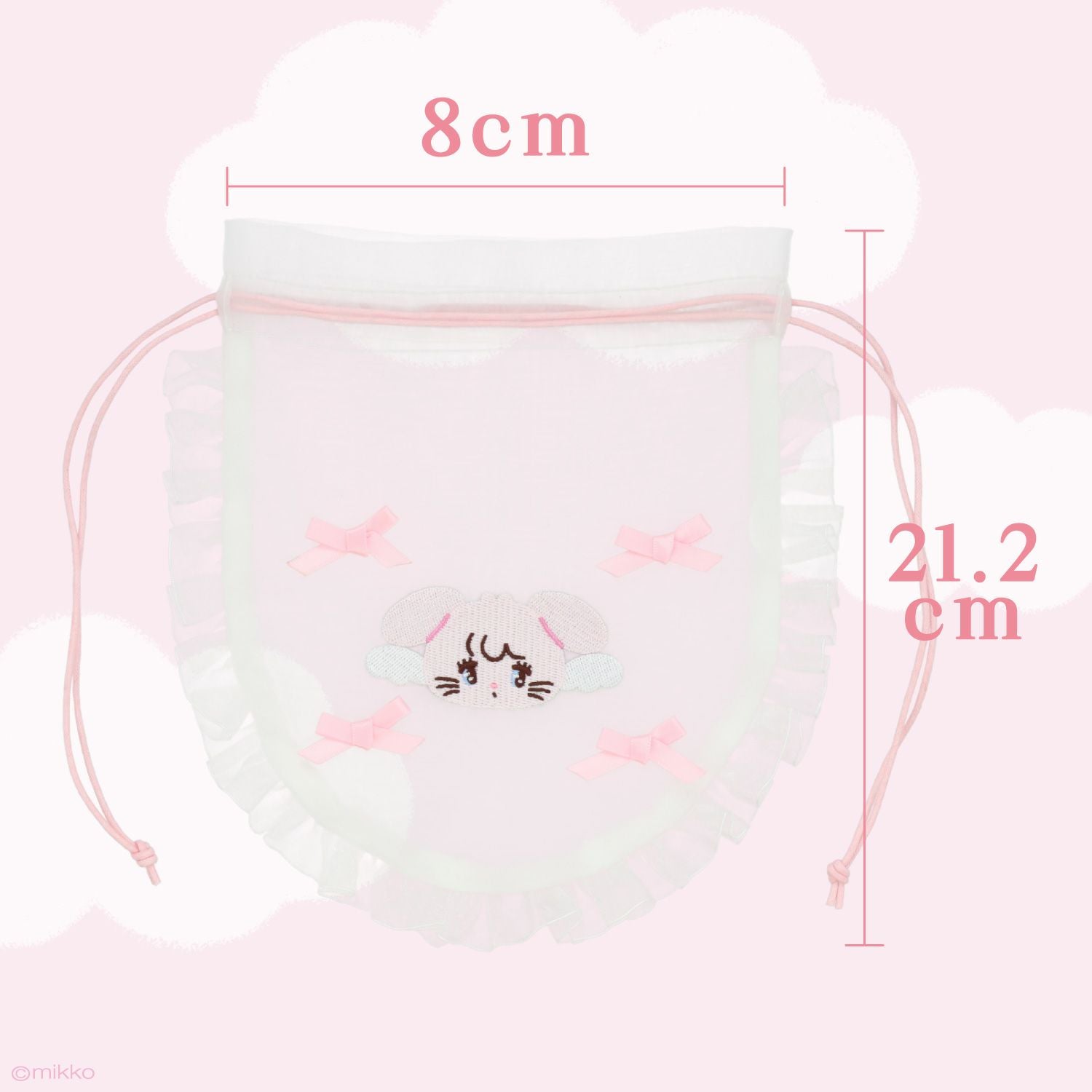 Lil ala mode エンジェルシリーズ ラウンド巾着ポーチ ＜ムース/キャミー/スフレ/ラテ＞ 粧美堂 shobido