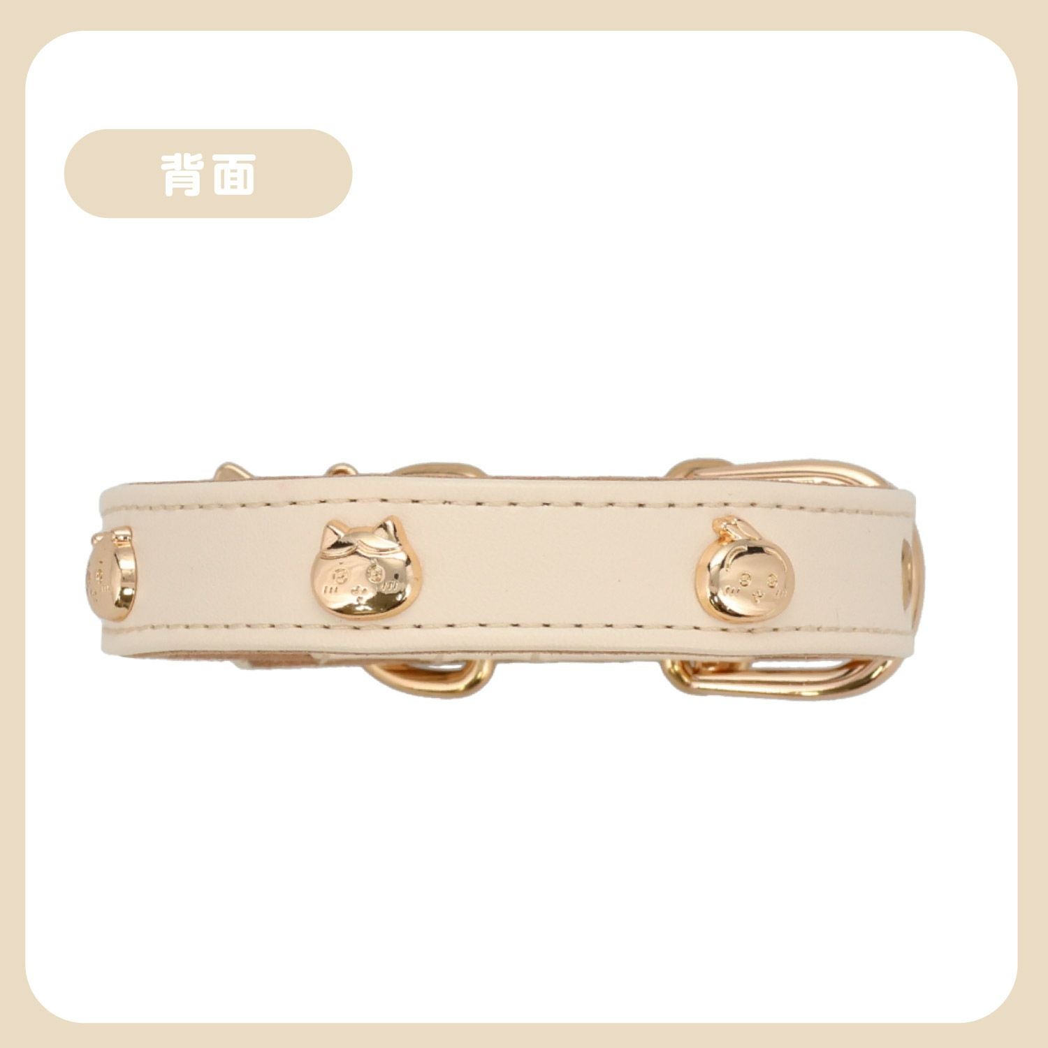 ちいかわ 小型犬用 首輪 合皮タイプ ＜ アイボリー/ピンク ＞