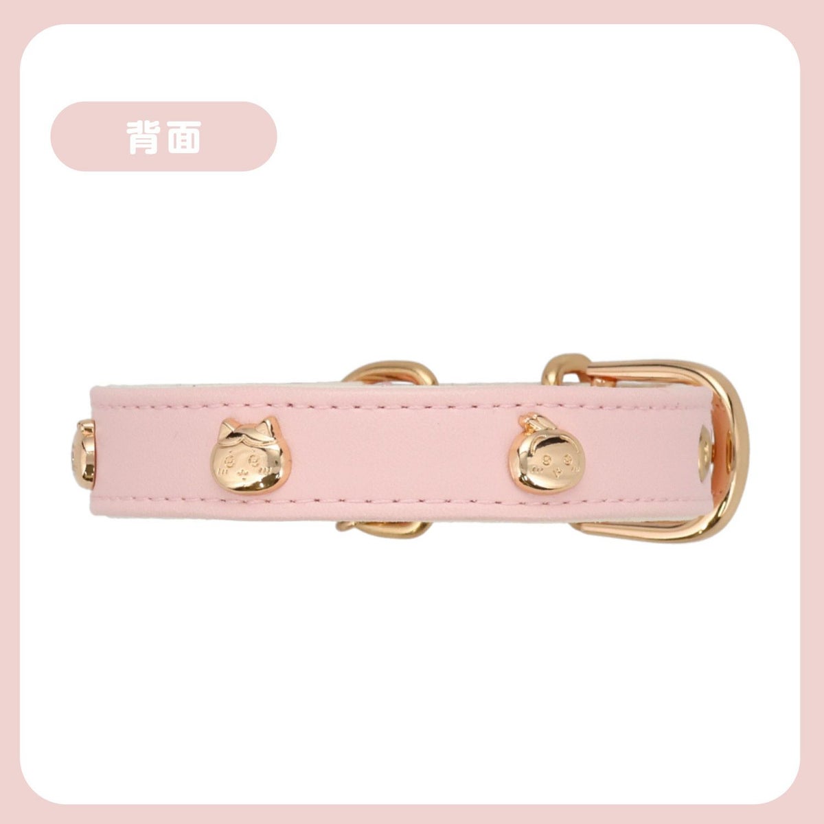ちいかわ 小型犬用 首輪 合皮タイプ ＜ アイボリー/ピンク ＞