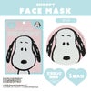 [ PEANUTS ] スヌーピー フェイスマスク 1枚入り ＜イエロー/ピンク＞ 粧美堂 shobido