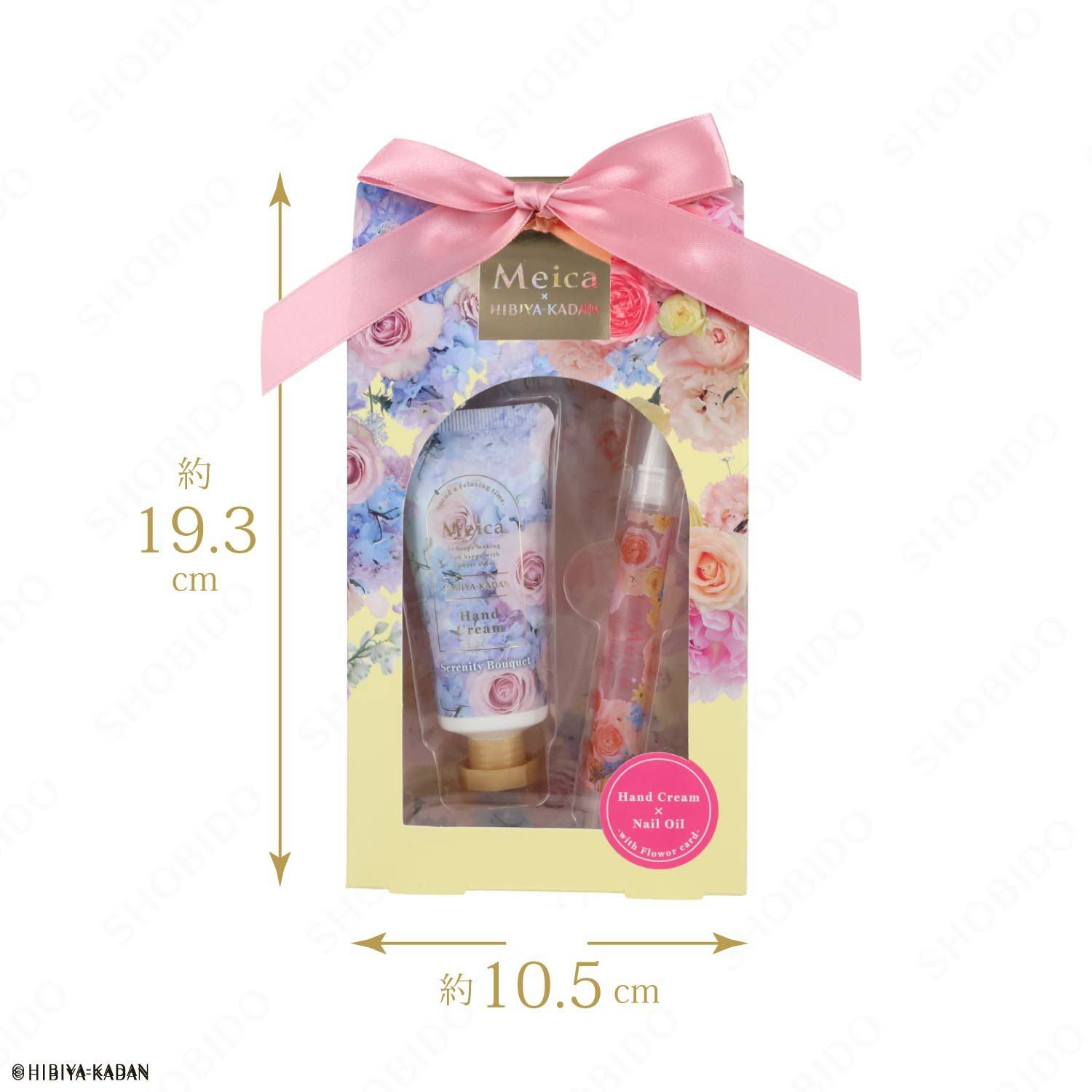 Meica 日比谷花壇コラボ ハンドクリーム＆ネイルオイル ＜セレニティ＆ジョイフルブーケ/オーラ＆エンブレイスブーケ＞ メイカ 粧美堂 shobido