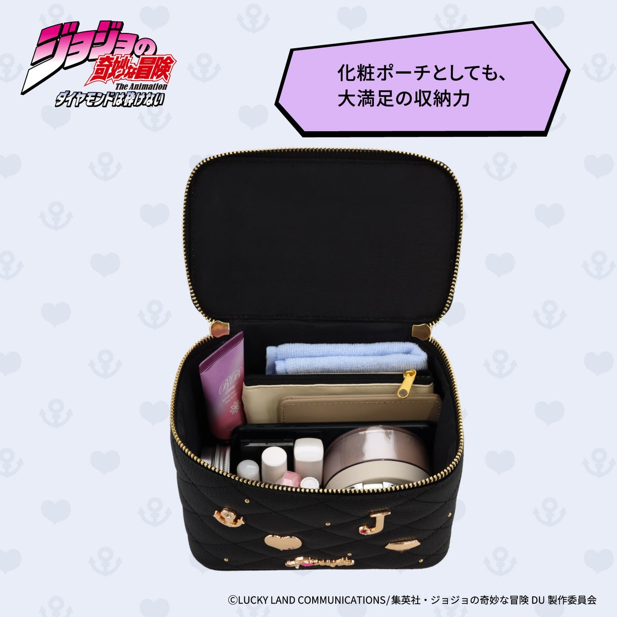アニメ『ジョジョの奇妙な冒険 ダイヤモンドは砕けない』 バニティショルダーバッグ ＜東方仗助/岸部露伴/吉良吉影/山岸由花子＞ 粧美堂 shobido