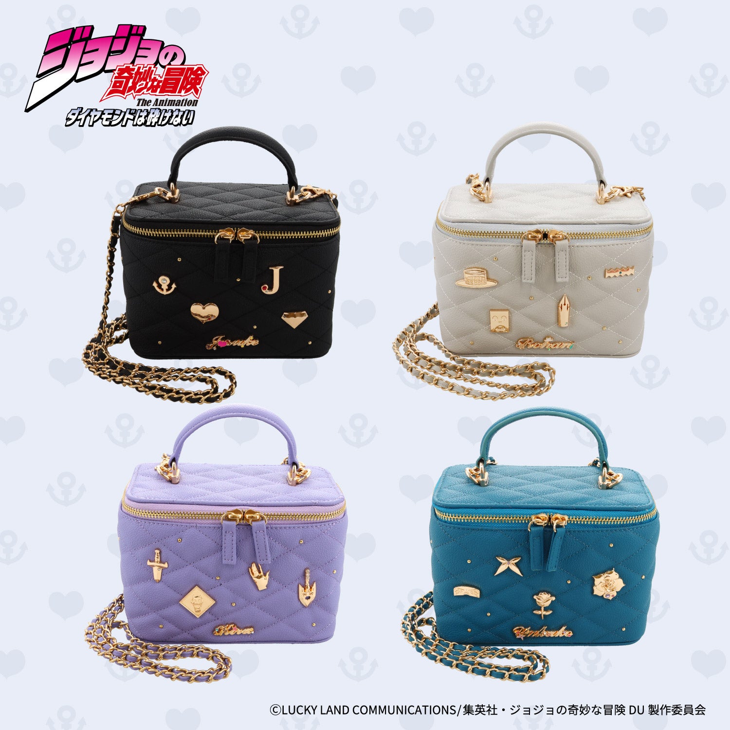 アニメ『ジョジョの奇妙な冒険 ダイヤモンドは砕けない』 バニティショルダーバッグ ＜東方仗助/岸部露伴/吉良吉影/山岸由花子＞ 粧美堂 shobido