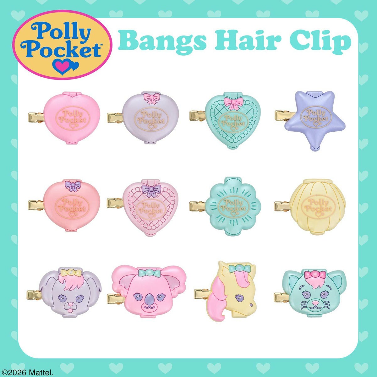 【ケース商品】【全12種セット】 Polly Pocket シークレット前髪クリップセット ポーリーポケット 粧美堂 shobido