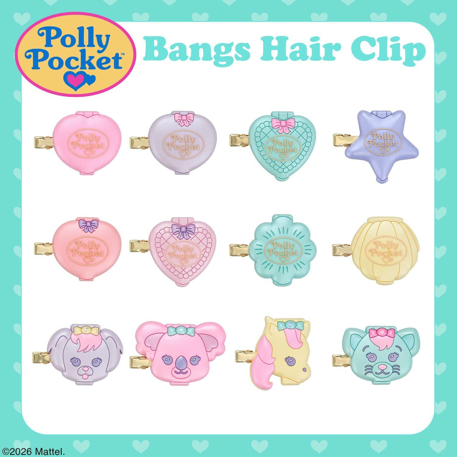 【ケース商品】【全12種セット】 Polly Pocket シークレット前髪クリップセット ポーリーポケット 粧美堂 shobido