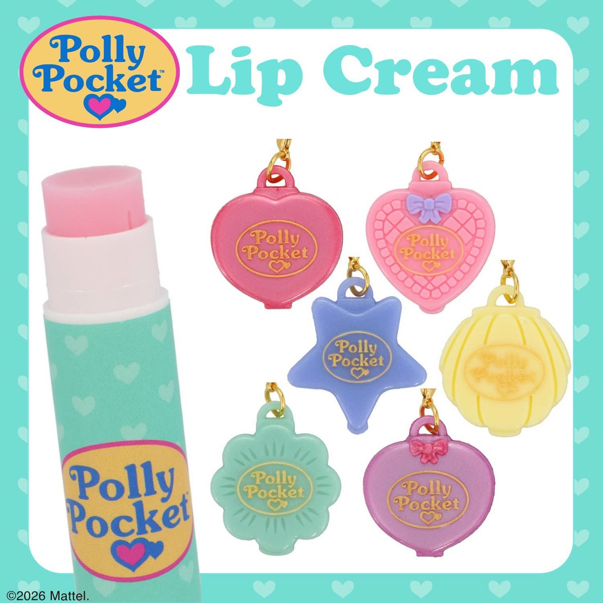 【ケース商品】【全6種セット】 Polly Pocket シークレットマスコット付きリップクリームセット ポーリーポケット 粧美堂 shobido