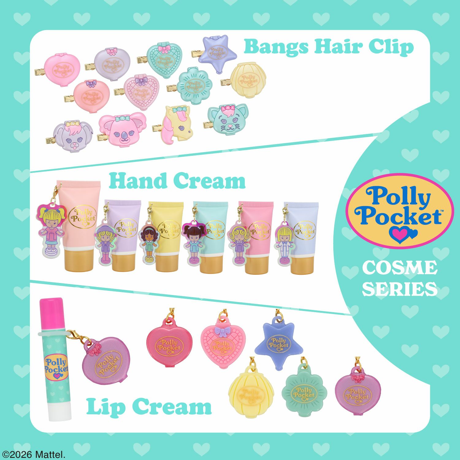 Polly Pocket シークレットマスコット付きリップクリーム ＜全6種＞ ポーリーポケット 粧美堂 shobido
