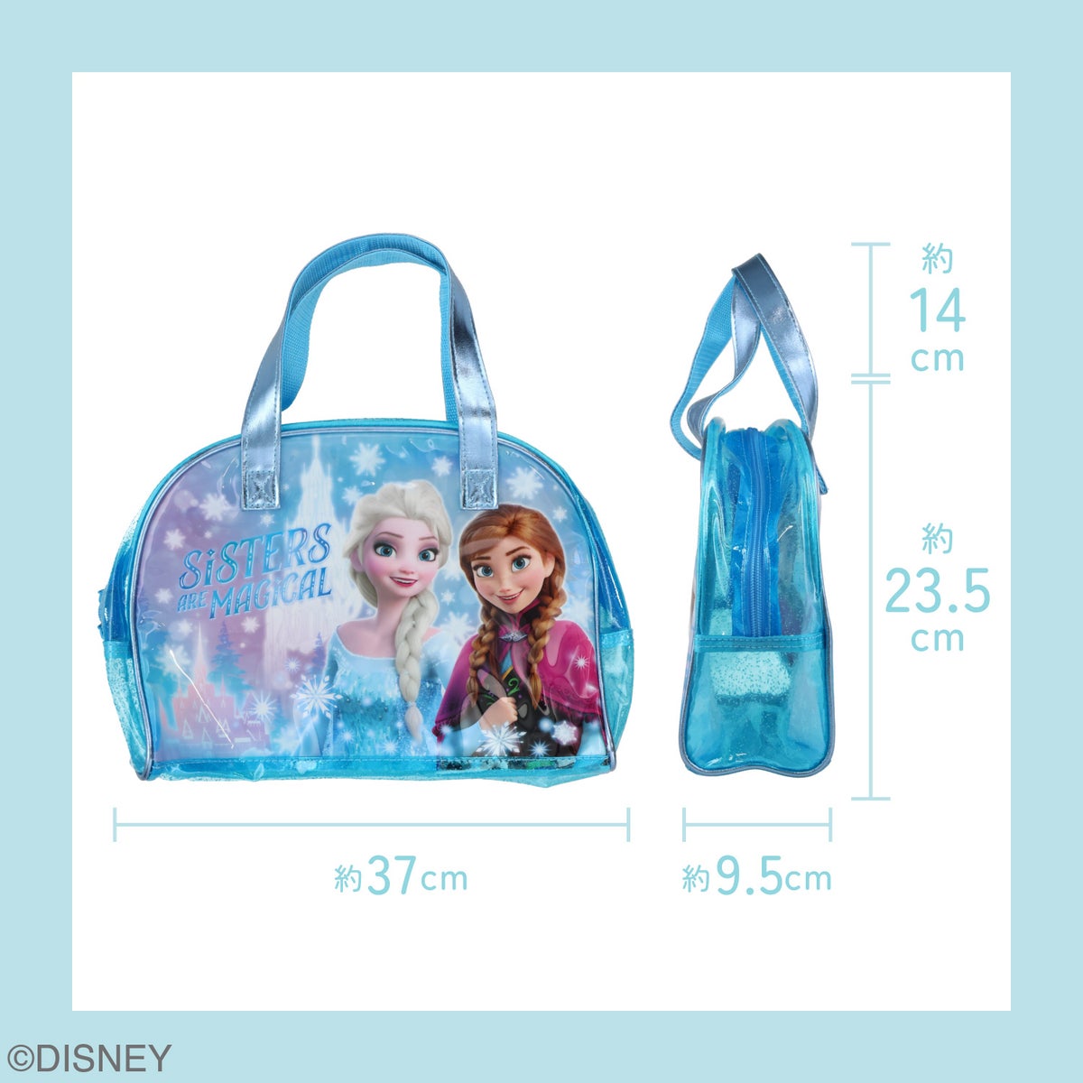 Disney ボストンバッグ ＜アナと雪の女王/ディズニープリンセス＞ ディズニー サマーバッグ ビニールバッグ 粧美堂 shobido