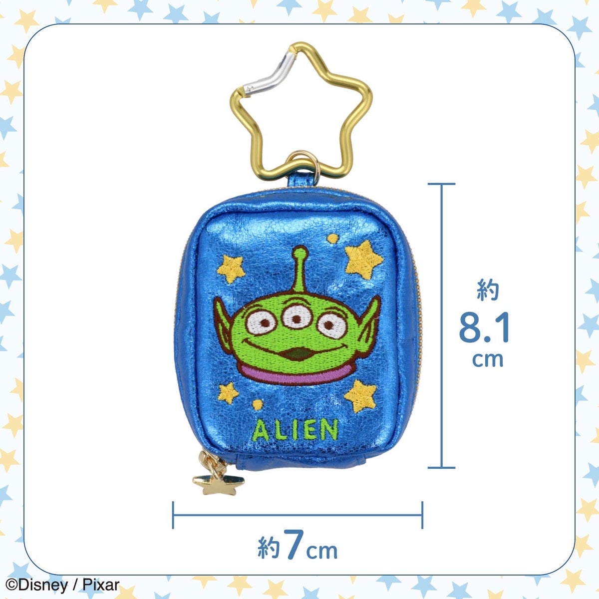 Disney TOY STORY 5 シリーズ カラビナ付きミニポーチ ＜ SILVER / BLUE ＞