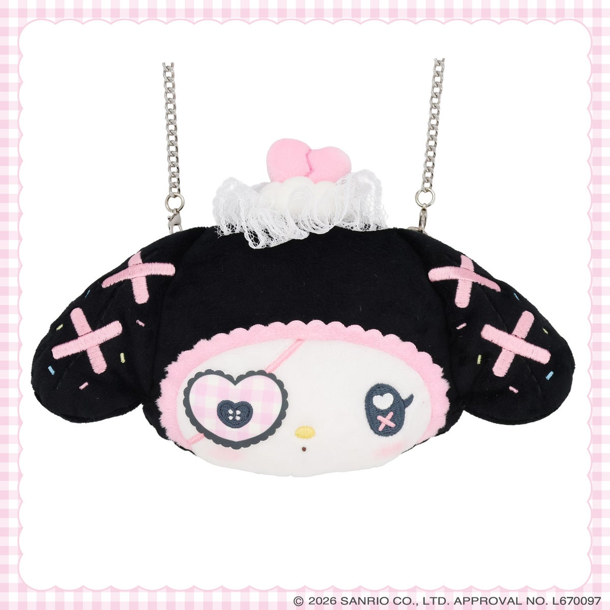 サンリオキャラクターズ DREAMY SWEETS GHOST HOUSEシリーズ ぬいぐるみポシェット ＜ マイメロディ / クロミ / シュガーバニーズ（しろうさ） / シュガーバニーズ（くろうさ） ＞ 粧美堂 SHOBIDO