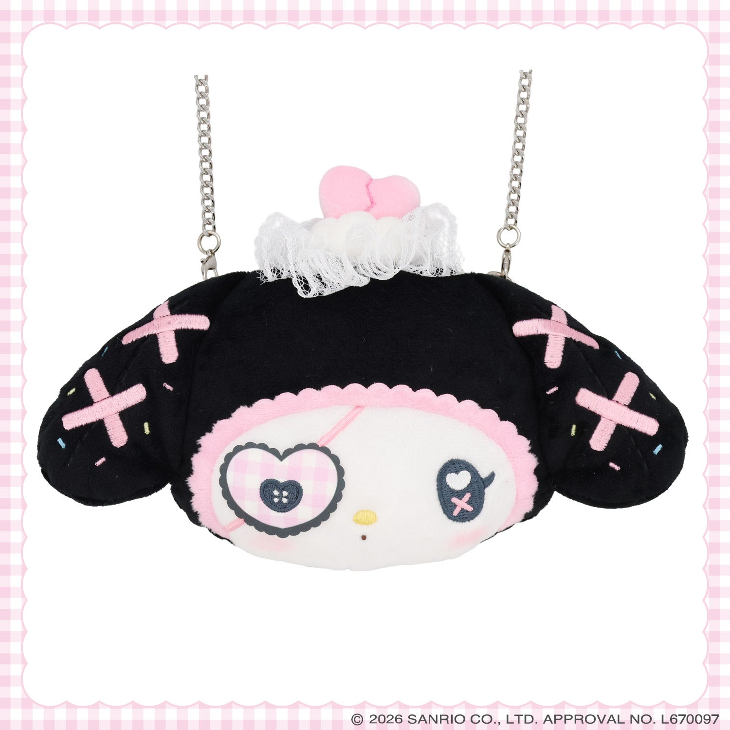 サンリオキャラクターズ DREAMY SWEETS GHOST HOUSEシリーズ ぬいぐるみポシェット ＜ マイメロディ / クロミ / シュガーバニーズ（しろうさ） / シュガーバニーズ（くろうさ） ＞ 粧美堂 SHOBIDO