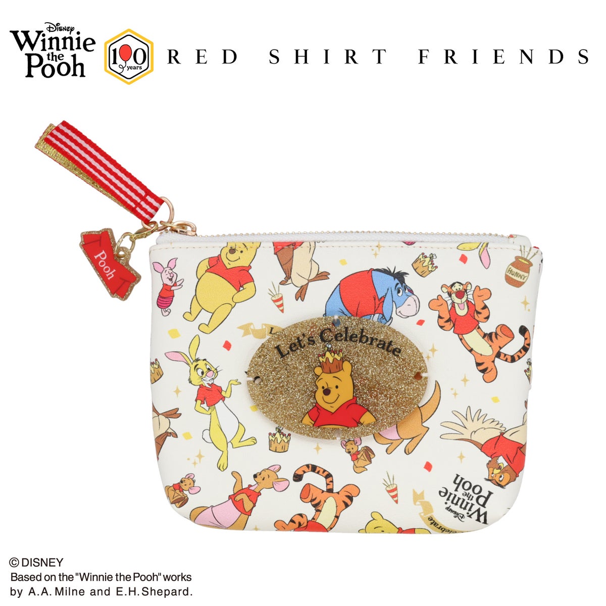 Disney くまのプーさん 赤シャツフレンズシリーズ ＜ティッシュポーチ＞