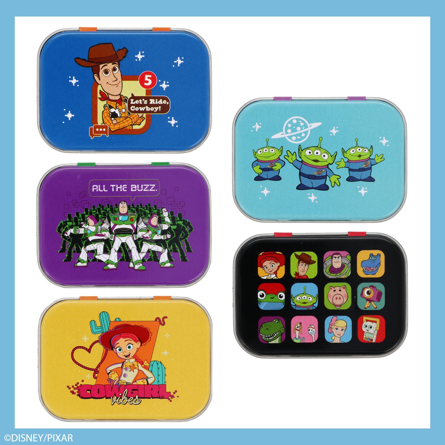 【ケース商品】Disney TOY STORY 5 ブラインドコスメシリーズ アクリルチャーム付き レトロ缶マルチバームセット ＜全10種セット＞