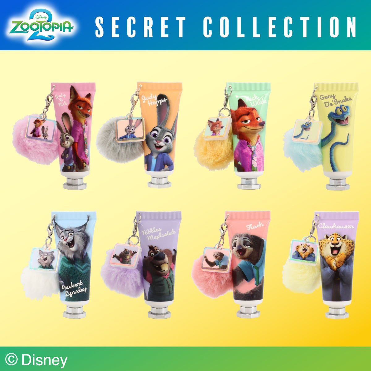 Disney ズートピア2 シークレットコレクション ＜ チャーム付きハンドクリーム ＞