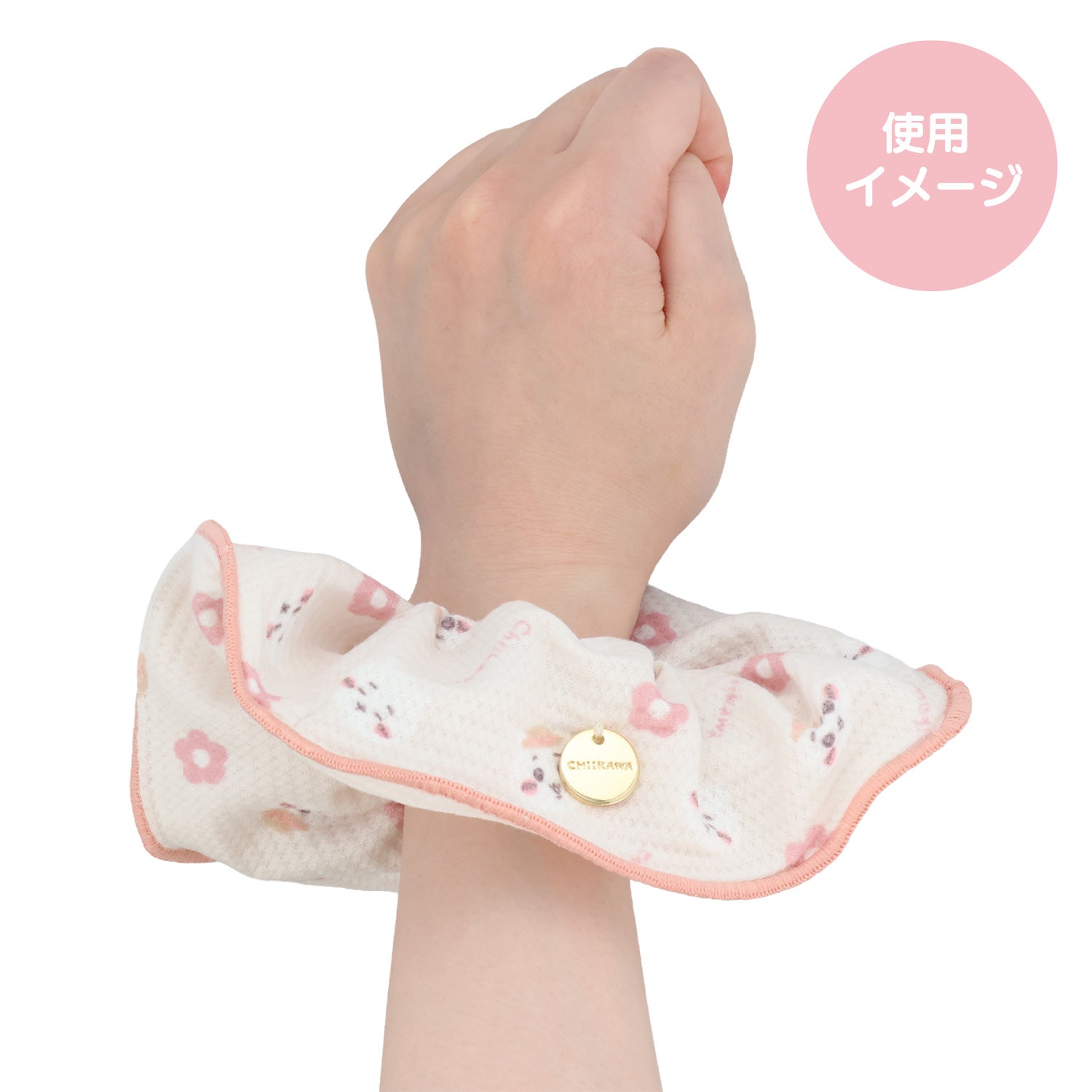 ちいかわ トラベルシリーズ ＜ ファスナー付きシュシュ ＞ chiikawa 粧美堂 SHOBIDO