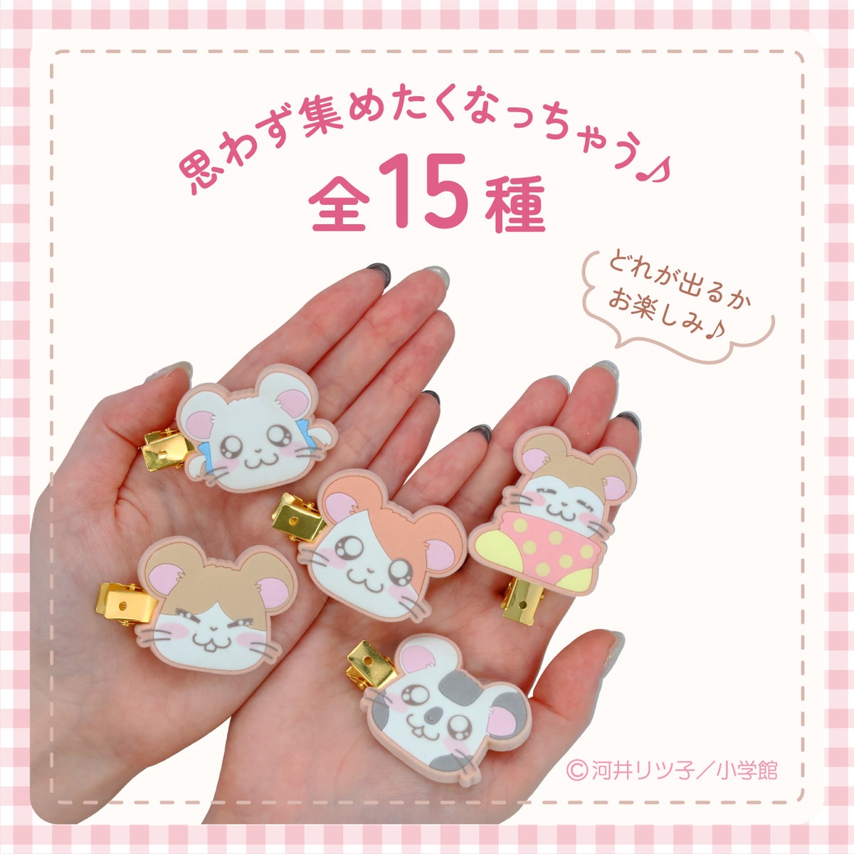 【ケース商品】とっとこハム太郎 シークレットシリーズ ＜ フロッキー前髪クリップセット ＞ 全15種セット ハム太郎 粧美堂 shobido