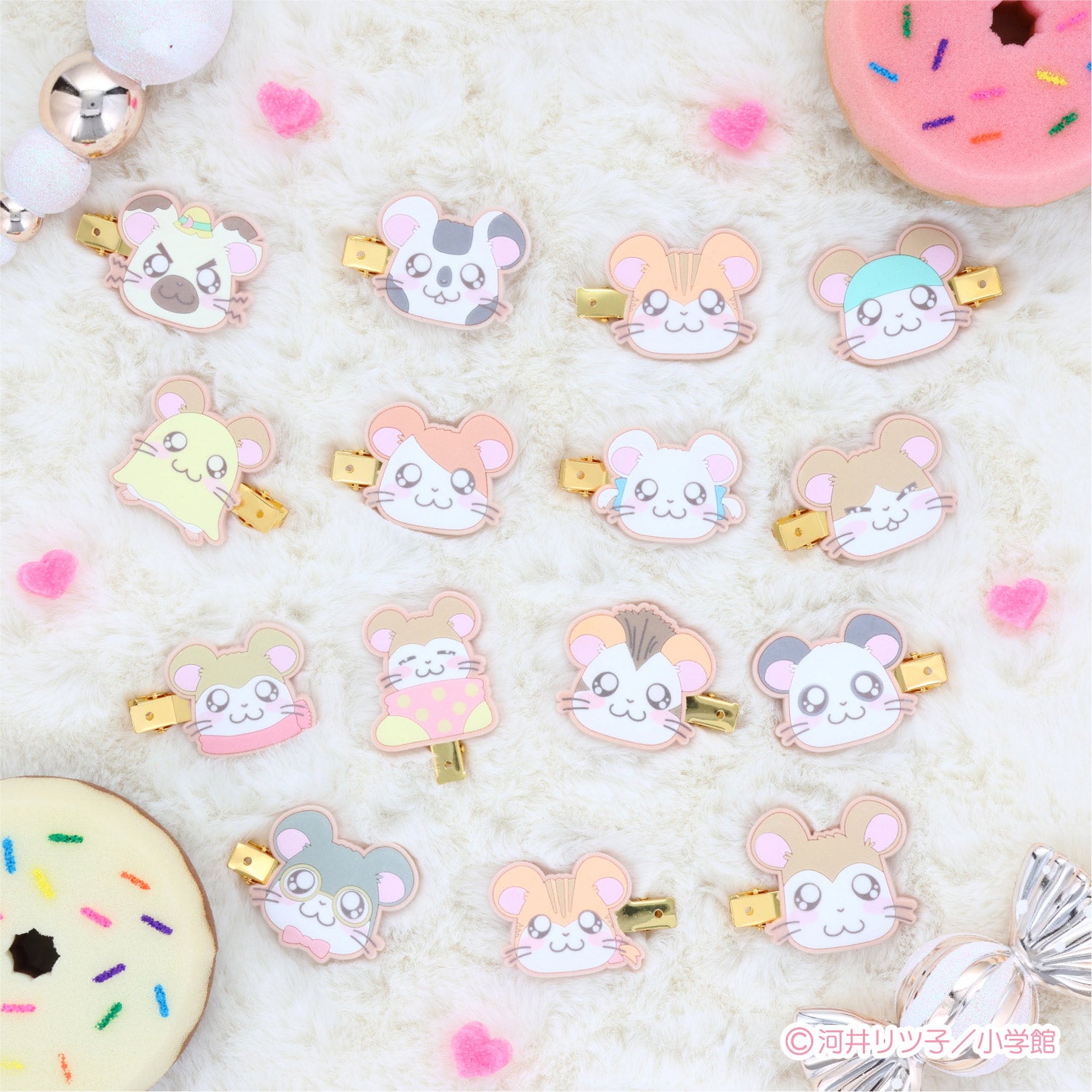 【ケース商品】とっとこハム太郎 シークレットシリーズ ＜ フロッキー前髪クリップセット ＞ 全15種セット ハム太郎 粧美堂 shobido