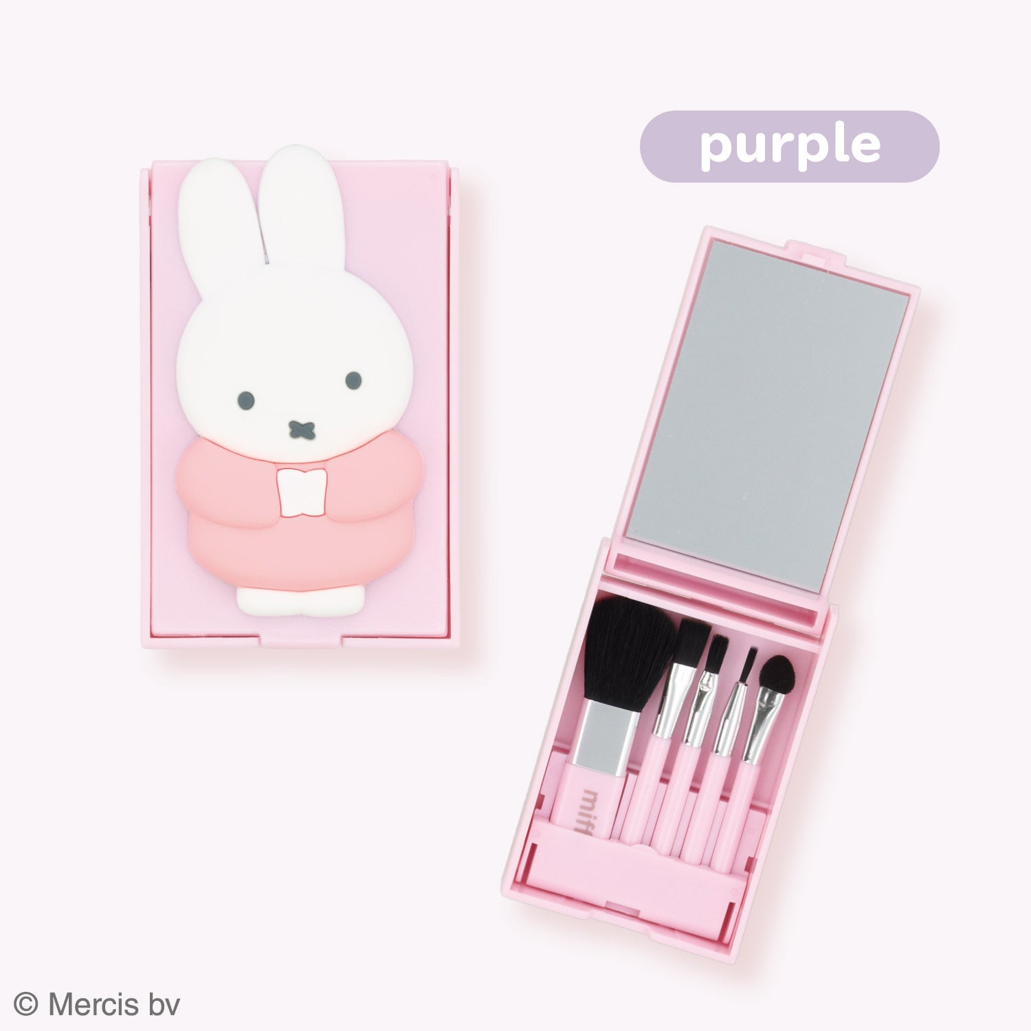  Dick Bruna ミニメイクブラシセット ＜ パープル / ブルー ＞ miffy ミッフィー 粧美堂 shobido