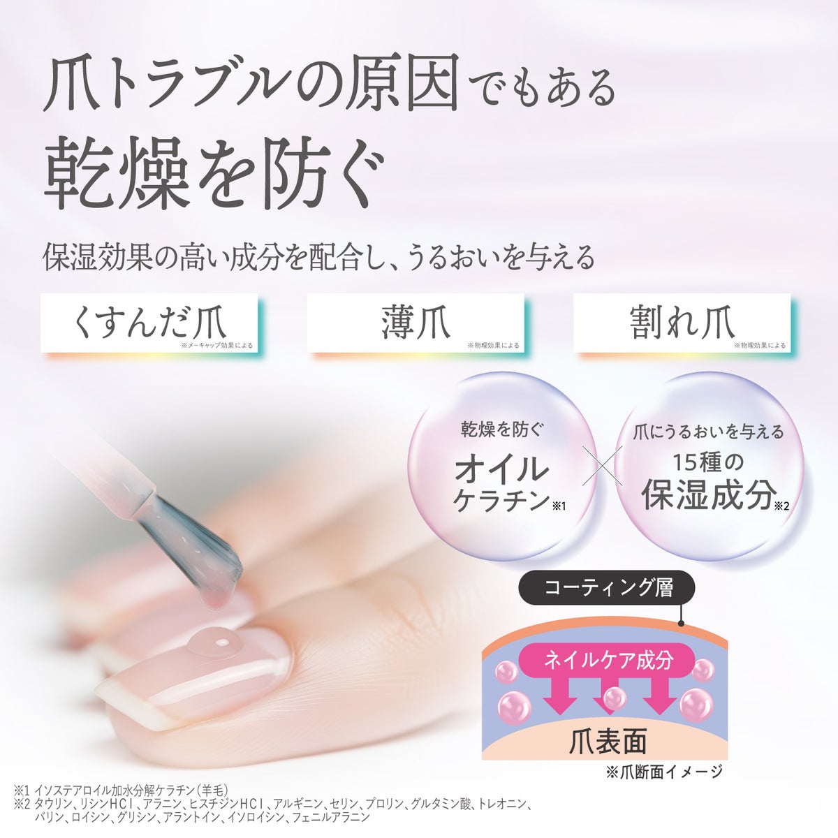 デコラティブネイル 自爪を補修 オイルリペアコート ＜ シアーピンク/クリームベージュ/モーヴピンク ＞ TN72338 shobido 粧美堂